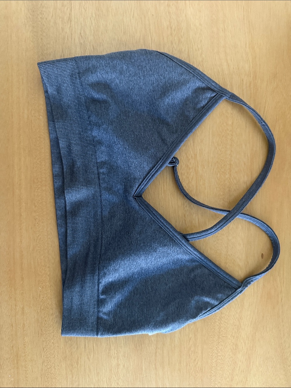 Buff Bunny Heather Gray Strappy Bralette - Picture 3 of 3
